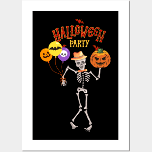 halloween party day Posters and Art